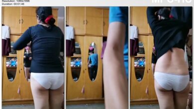 ديوث فاجر يصور اخته بتغير ملابسها في اوضتها ويستمتع بلحم اخته