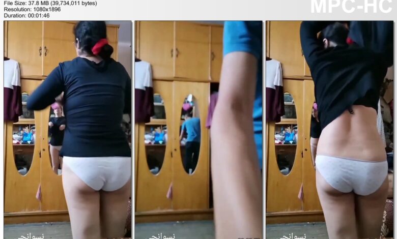 ديوث فاجر يصور اخته بتغير ملابسها في اوضتها ويستمتع بلحم اخته